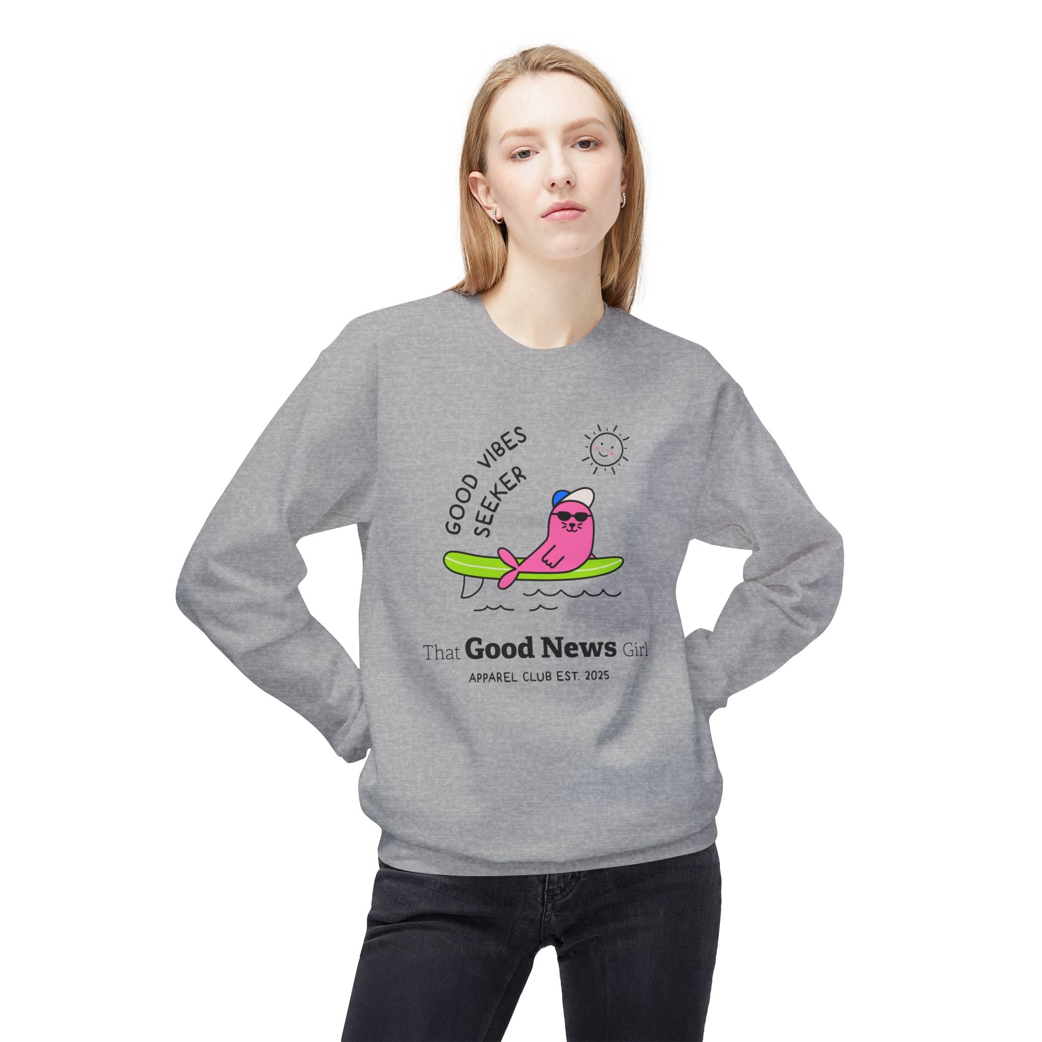 "Good Vibes Seeker" Unisex Crewneck