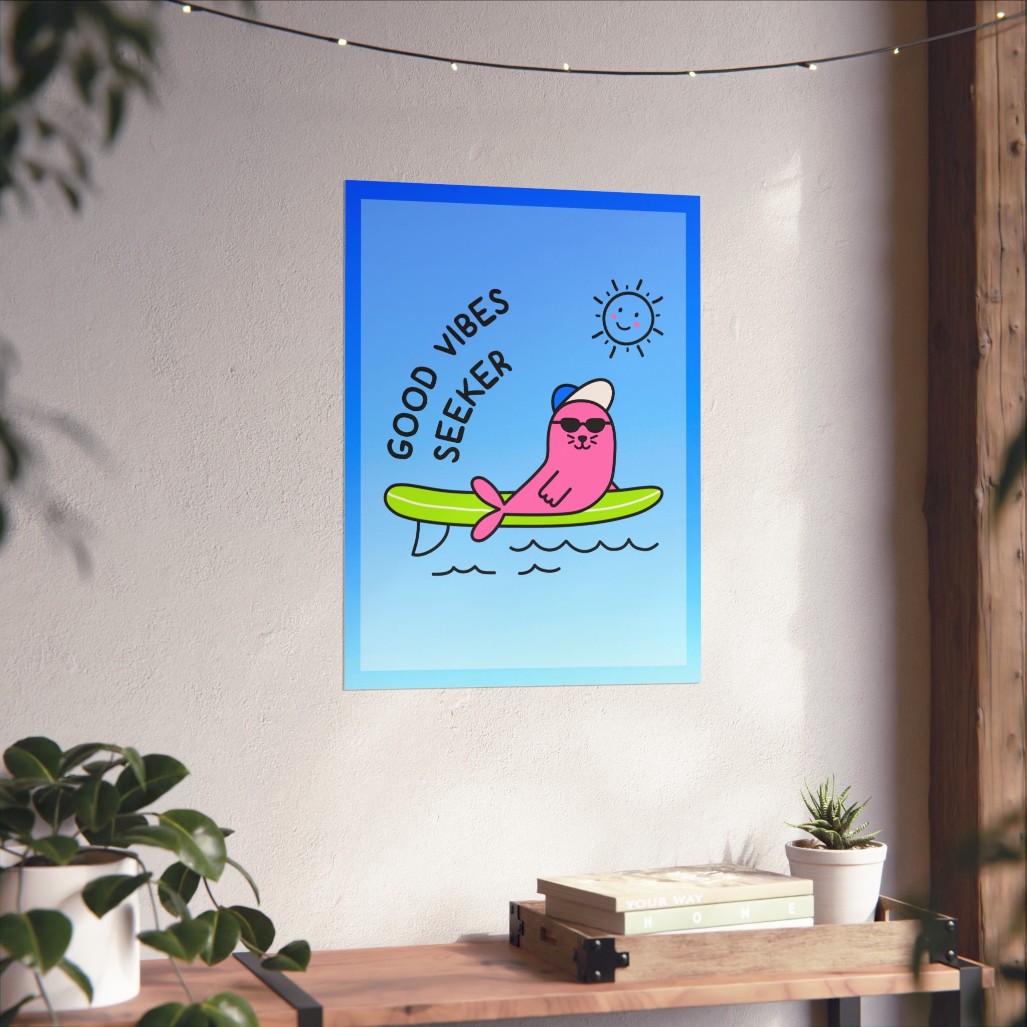 "Good Vibes Seeker" Matte Seal Poster
