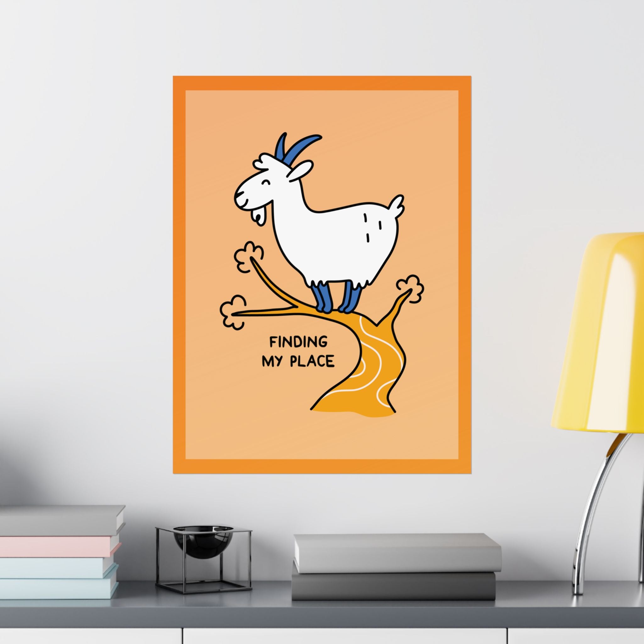 "Finding My Place" Matte Goat Poster