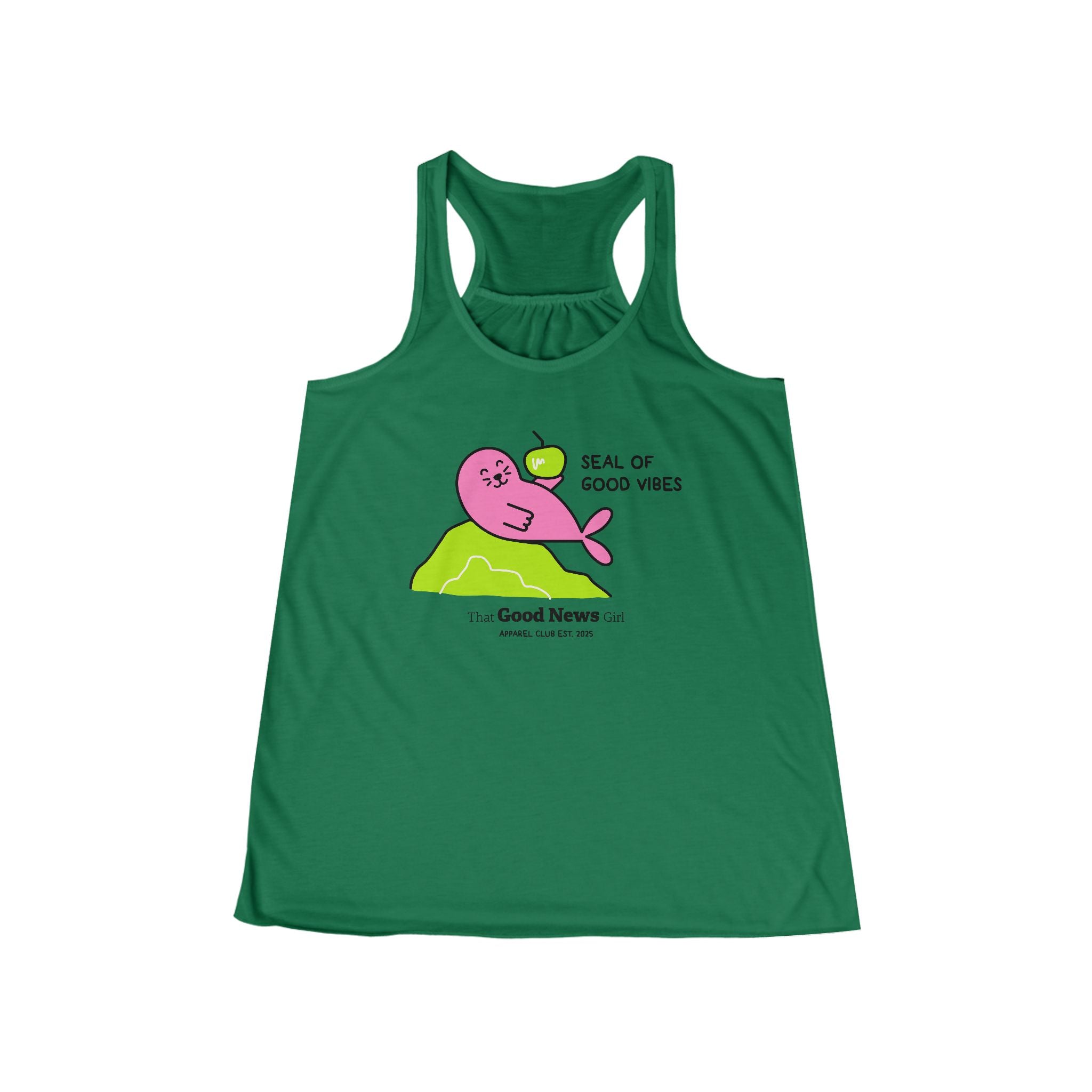 Women's "Seal of Good Vibes" Racerback Tank