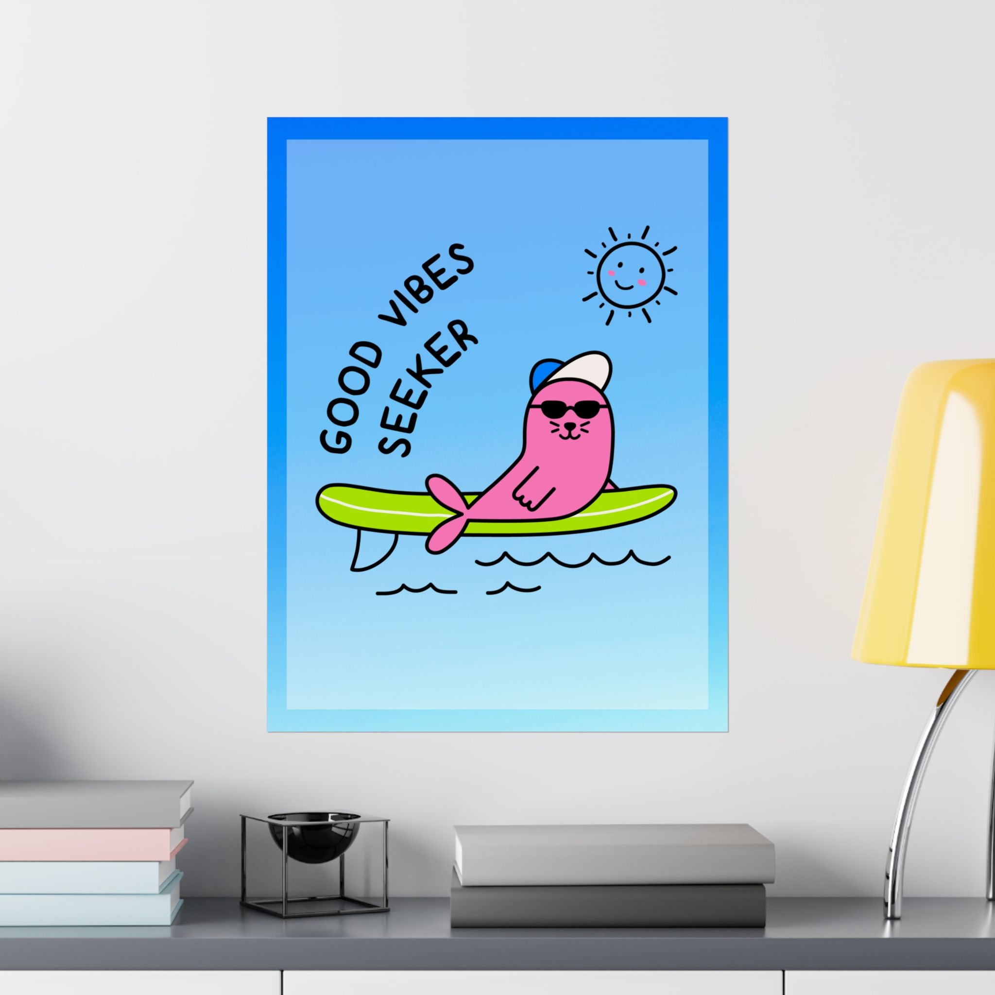 "Good Vibes Seeker" Matte Seal Poster