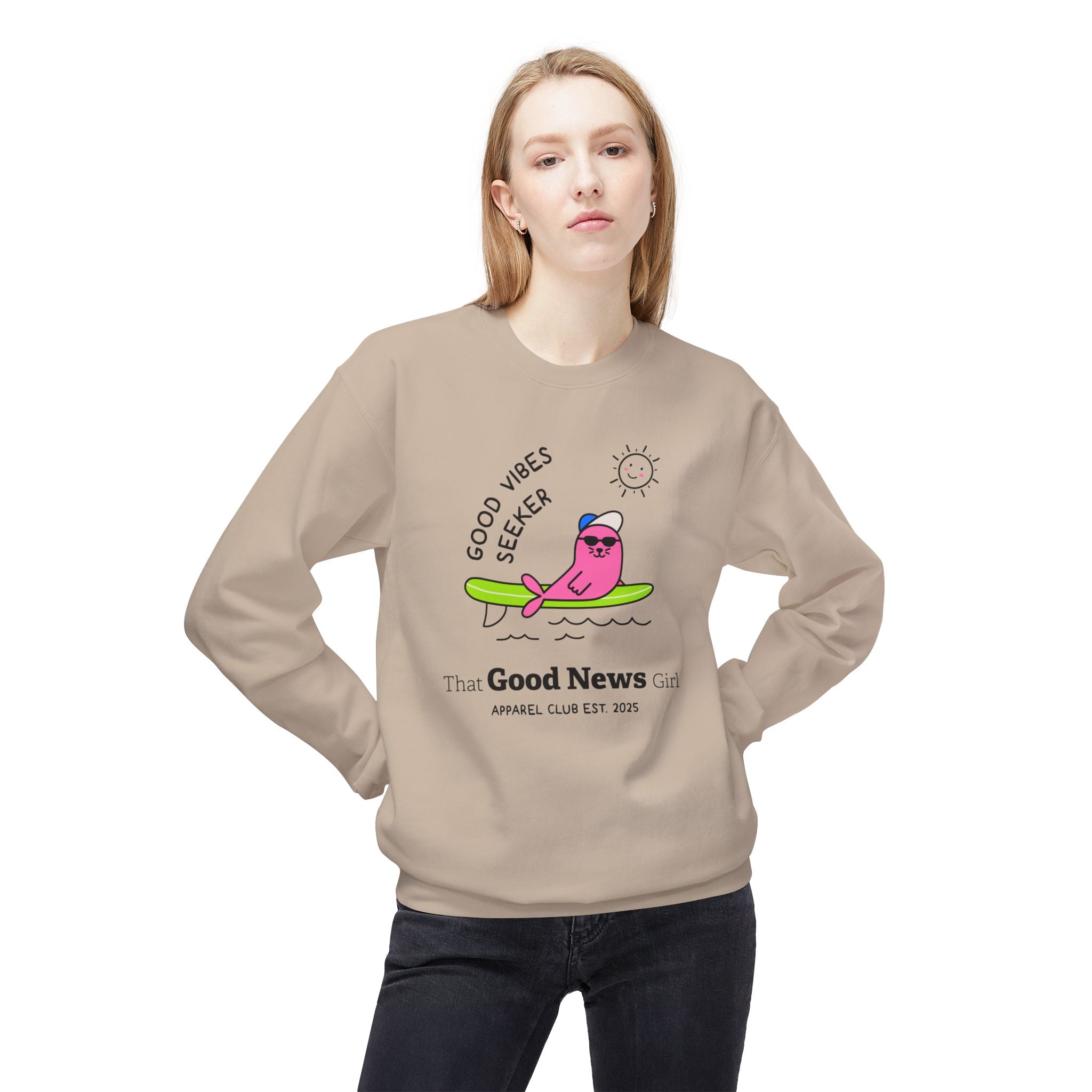 "Good Vibes Seeker" Unisex Crewneck