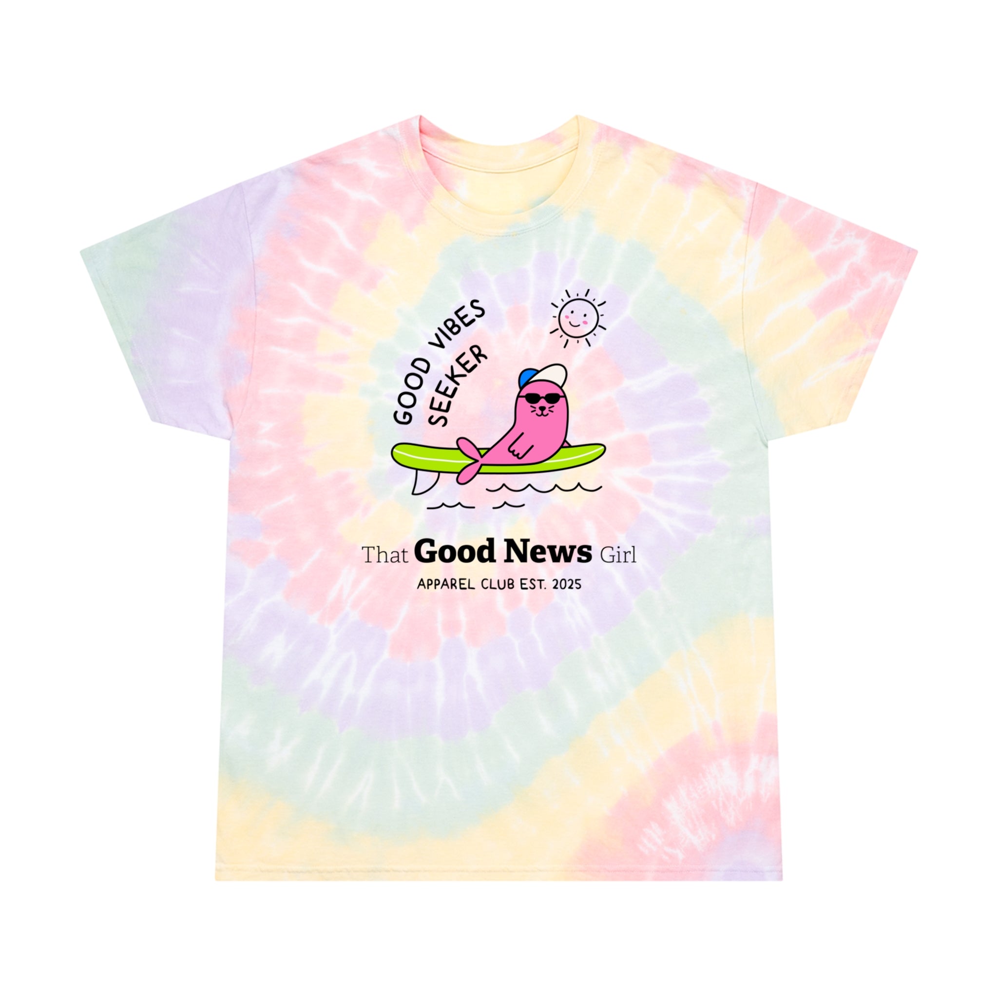 "Good Vibes Seeker" Tie-Dye Tee