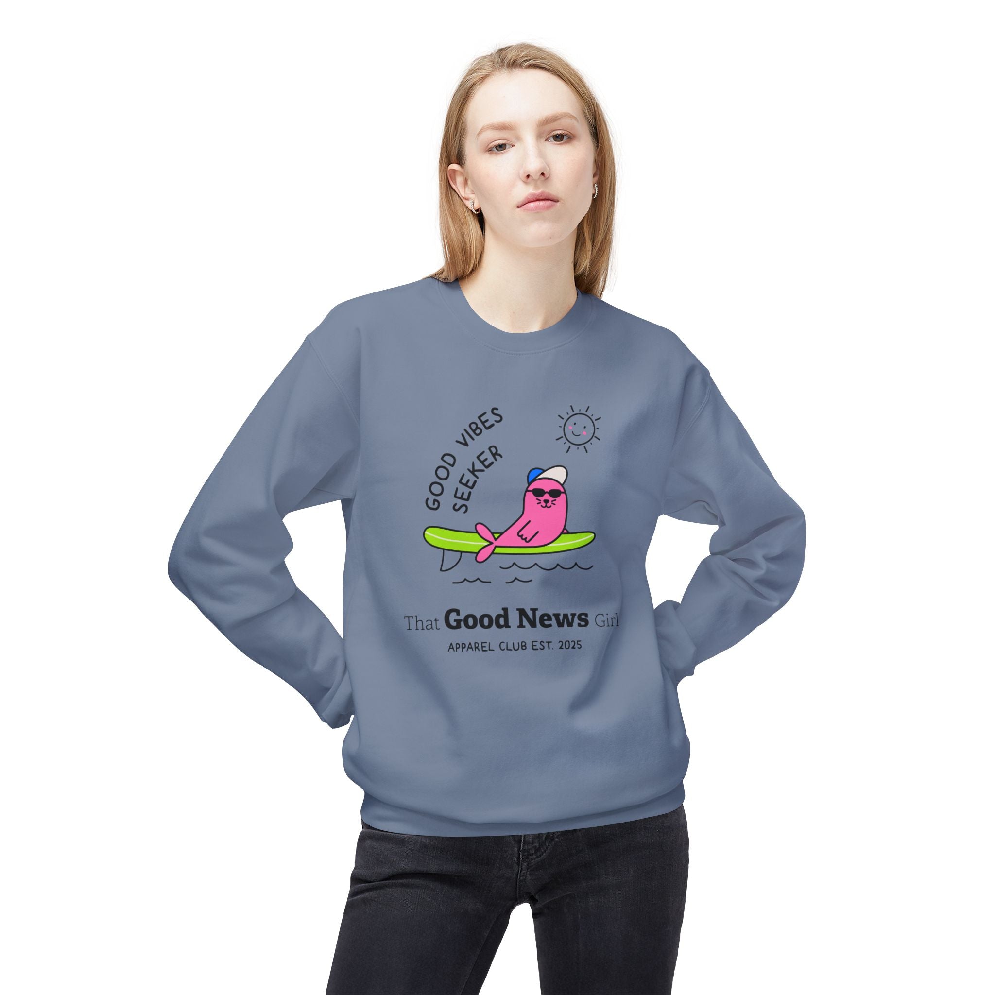 "Good Vibes Seeker" Unisex Crewneck