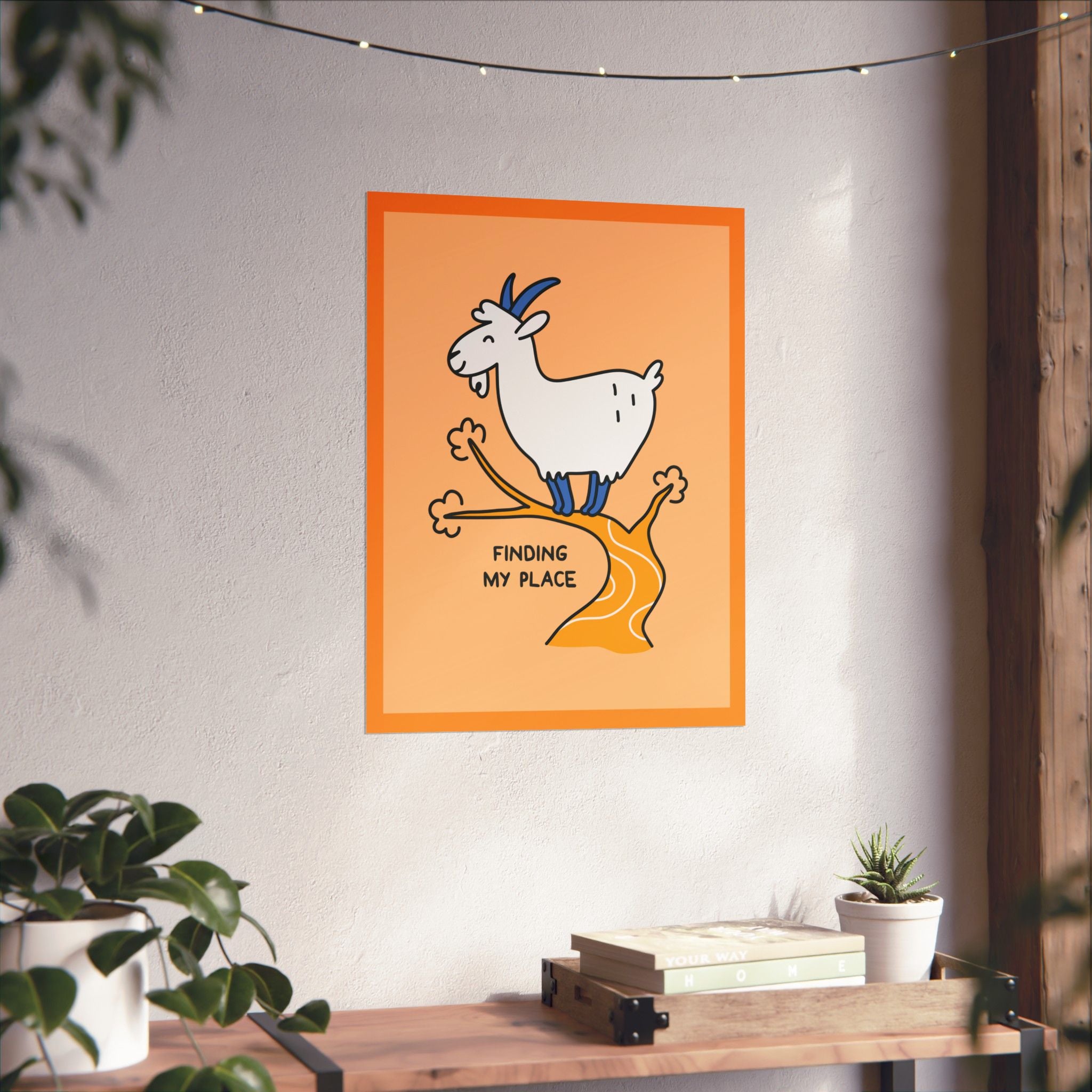 "Finding My Place" Matte Goat Poster
