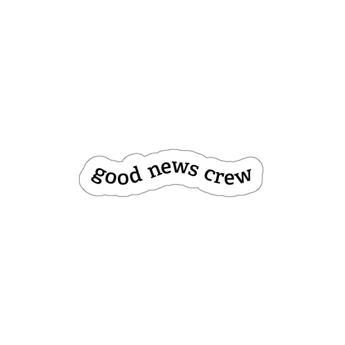 "Good News Crew" Die-Cut Sticker