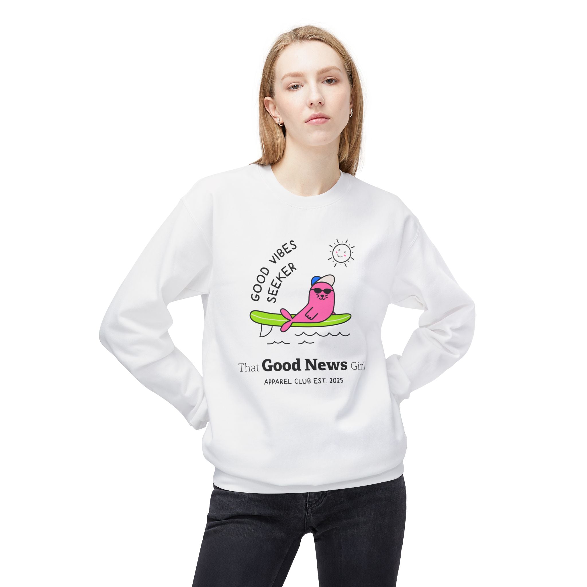 "Good Vibes Seeker" Unisex Crewneck
