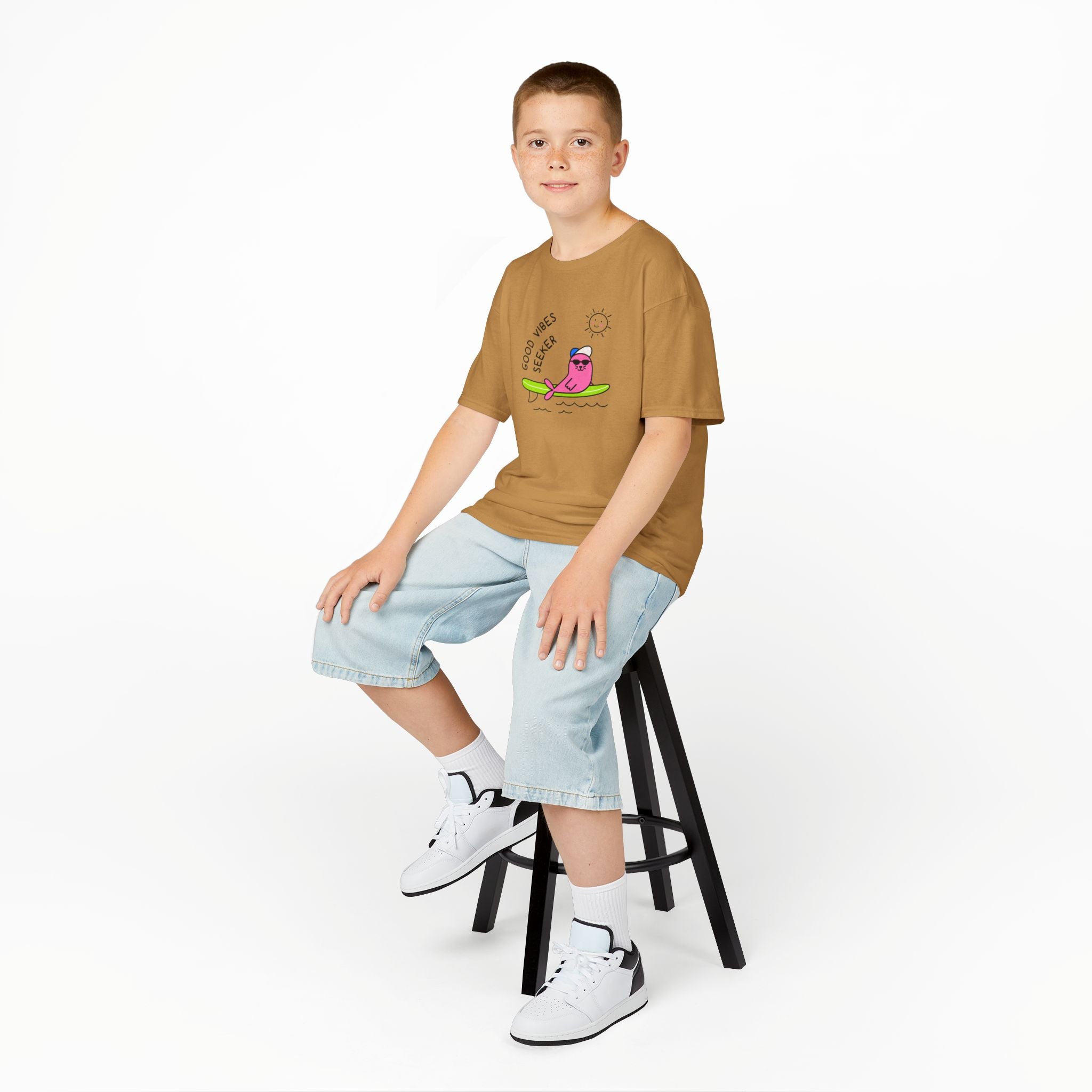 "Good Vibes Seeker" Kids Tee
