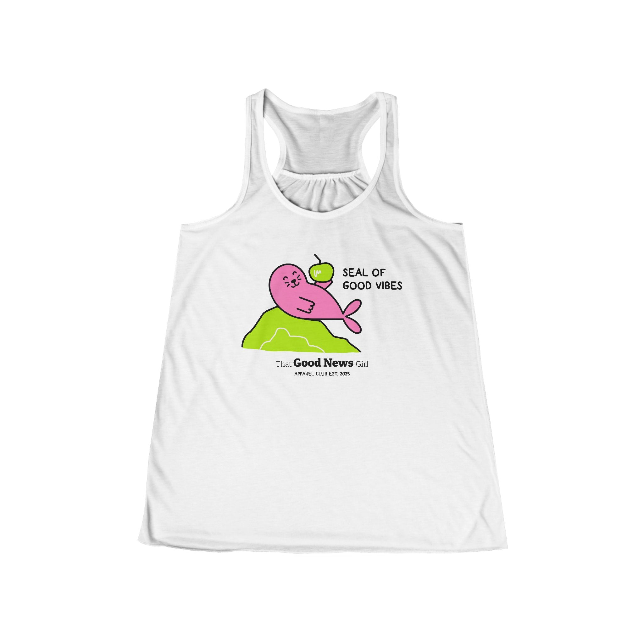 Women's "Seal of Good Vibes" Racerback Tank