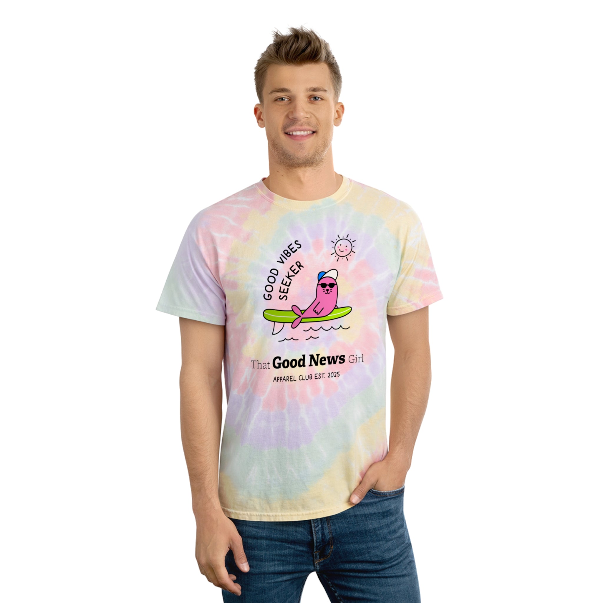 "Good Vibes Seeker" Tie-Dye Tee